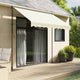 Auvent extensible Vidaxx 300x150 cm tissu et acier couleur crème
