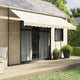 Auvent extensible Vidaxx 400x150 cm tissu et acier couleur crème