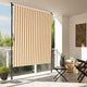 Vidaxl Rouleau à l'aveugle pour l'extérieur de 200x270 cm en tissu et en acier orange et blanc