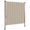 Vidaxl Rouleau aveugle pour l'extérieur de 150x270 cm tissu et acier jaune et blanc