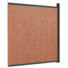 Vidaxxl panneau de clôture 173x186 cm hkc marron