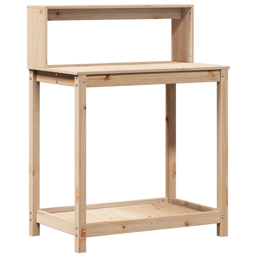 Tableau Vidaxl Botto avec étagères 82.5x50x109.5 cm Pine solide