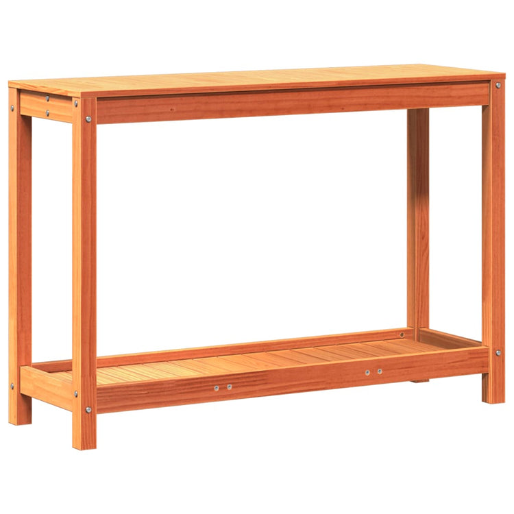 Tableau de Vidaxl Botto avec étagère 108x35x75 cm en pin massif brun