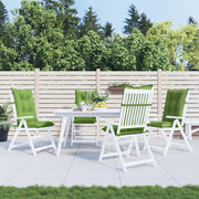 Coussins de chaise vidaxl 4 st arrière haut 120x50x7 cm tissu vert mélangé - afbeelding 3
