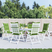 Coussins de chaise vidaxl 6 st arrière haut 120x50x7 cm tissu vert mélangé - afbeelding 3