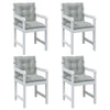 Coussins de chaise vidaxl 4 pcs basses bas 100x50x7 cm gris clair