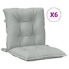 Coussins de chaise vidaxl 6 pcs basses bas 100x50x7 cm gris clair