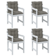 Coussins de chaise vidaxl 4 pcs basses bas 100x50x7 cm tissu gris foncé - afbeelding 1