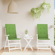 Coussins de chaise Vidaxl 2 st arrière haut 120x50x4 cm en tissu vert mélangé - afbeelding 3