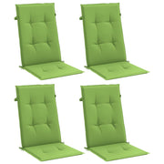 Coussins de chaise Vidaxl 4 ST High arrière 120x50x4 cm Tissu vert mélangé - afbeelding 3