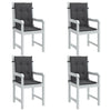 Coussins de chaise vidaxl 4 pcs basses bas 100x50x4 cm tissu mixte anthracite