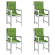 Coussins de chaise Vidaxl 4 pcs basses bas 100x50x4 cm en tissu vert mélangé - afbeelding 1