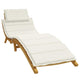 Vidaxl Lounger Cushion 186x58x3 cm Crème mélangée en tissu -Colore