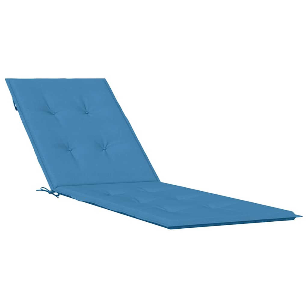 Coussin de chaise de patio vidaxl (75 + 105) tissu x50x3 cm bleu mélangé