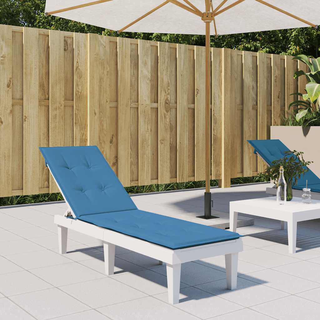 Coussin de chaise de patio vidaxl (75 + 105) tissu x50x3 cm bleu mélangé