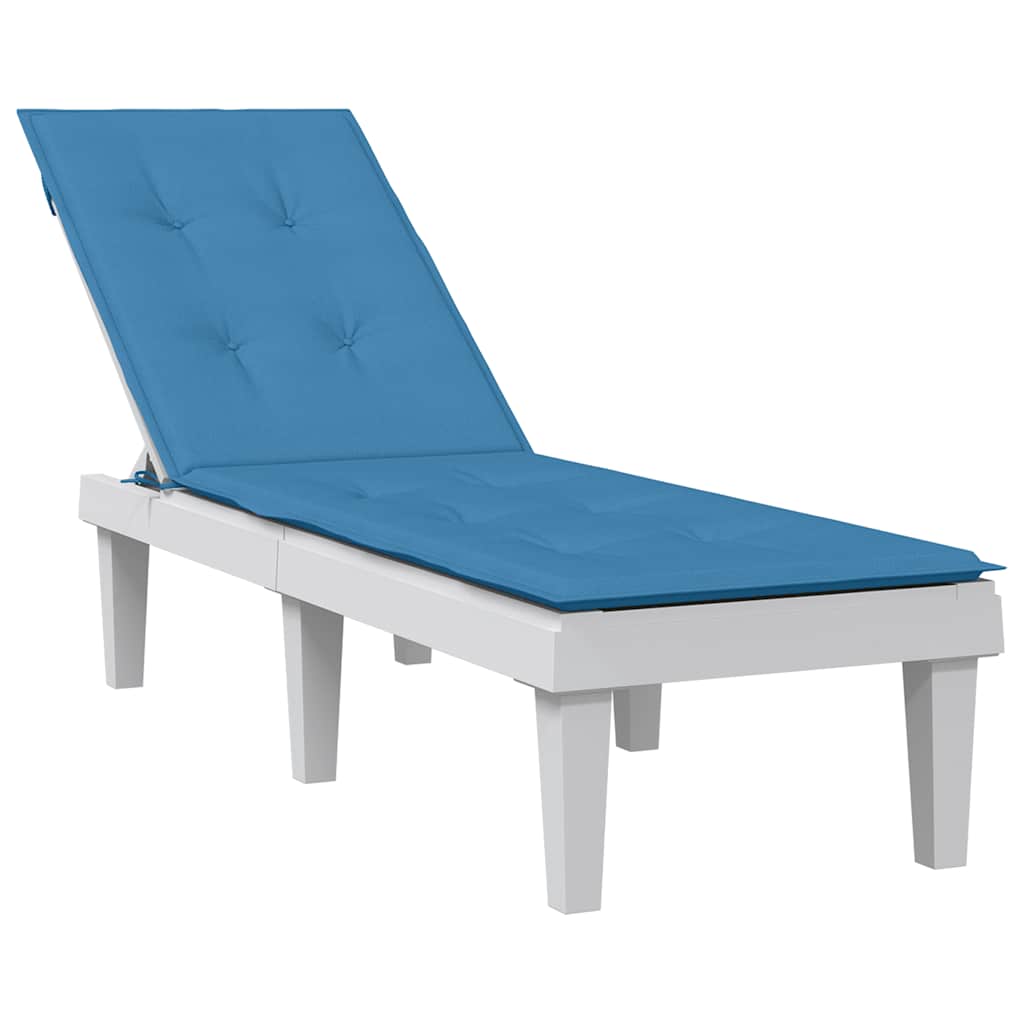 Coussin de chaise de patio vidaxl (75 + 105) tissu x50x3 cm bleu mélangé