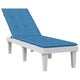 Coussin de chaise de patio vidaxl (75 + 105) tissu x50x3 cm bleu mélangé