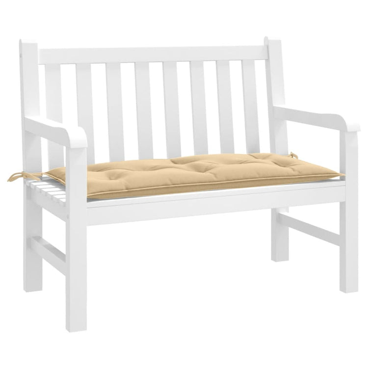 Vidaxl Garden Banc Cushion 100x50x7 cm Tissu mélangé beige