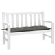 Vidaxl Garden Banc Cushion 120x50x7 cm Tissu mixte gris foncé