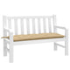 Vidaxl jardin banc coussin 120x50x7 cm tissu beige mélangé