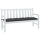 Vidaxl Garden Banc Cushion 150x50x7 cm Tissu mixte anthracite -colored