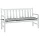 Vidaxl Garden Banc Cushion 150x50x7 cm Tissu gris clair mixte