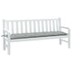 Vidaxl Garden Banc Cushion 180x50x7 cm Tissu gris clair mixte