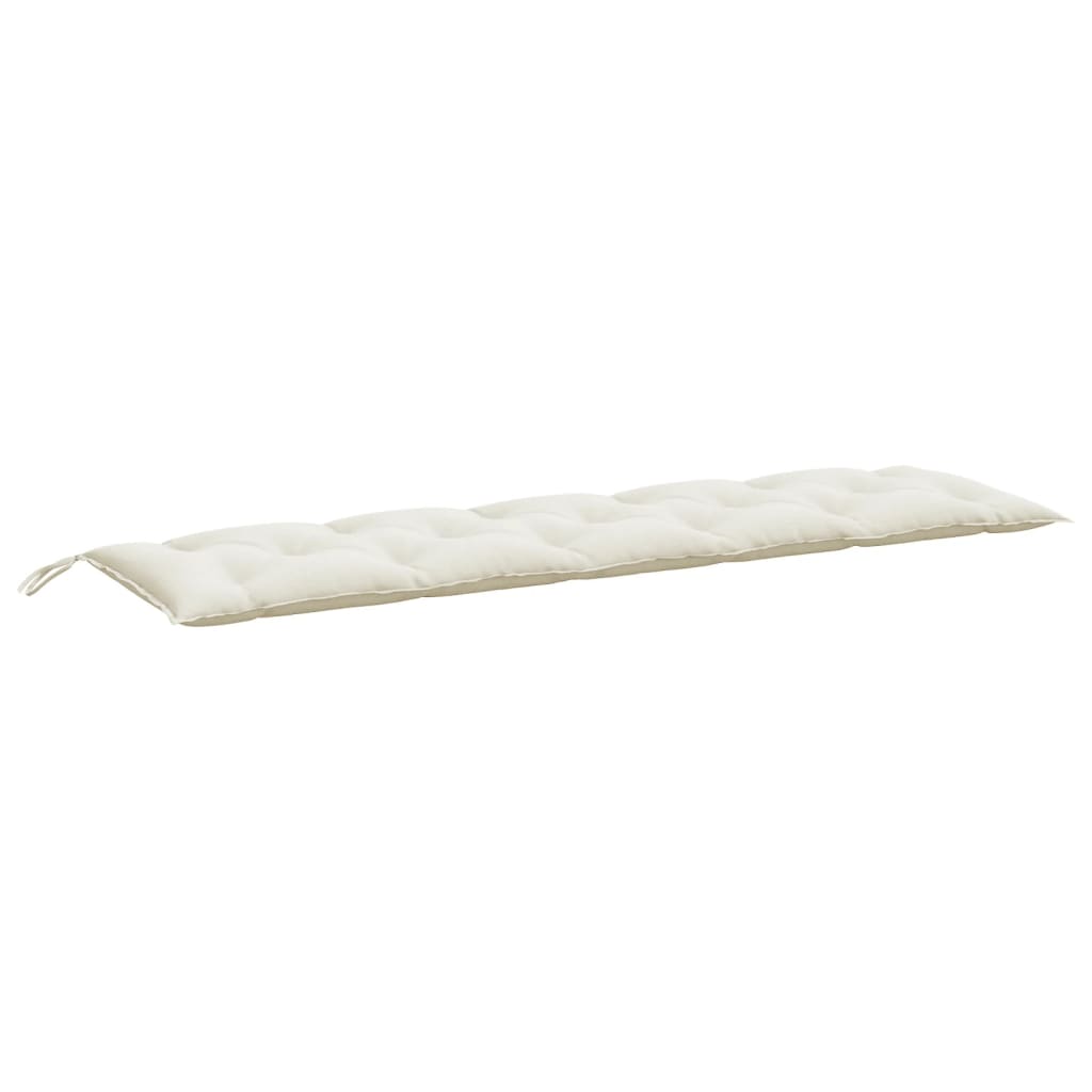 Vidaxl Garden Banc Cushion 180x50x7 cm Crème mélangée en tissu -Colore