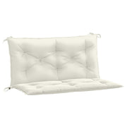Vidaxl Garden Banc Cushions 2 PCS 100x50x7 cm Tissu à la crème mélangée -colore - afbeelding 2