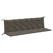 Vidaxl Garden Banc Cushions 2 ST 200x50x7 cm Tissu mixte gris foncé - afbeelding 2