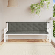 Vidaxl Garden Banc Cushions 2 ST 200x50x7 cm Tissu mixte gris foncé - afbeelding 3