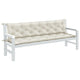 Vidaxl Garden Banc Cushions 2 ST 200X50X7 CM CRÈME MIXT-COLORED
