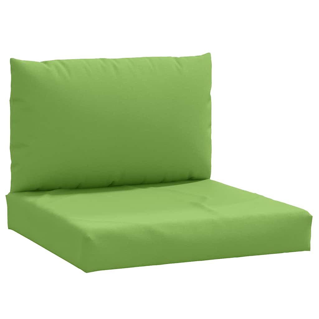 Coussins de palette vidaxl 2 St tissu mixte vert