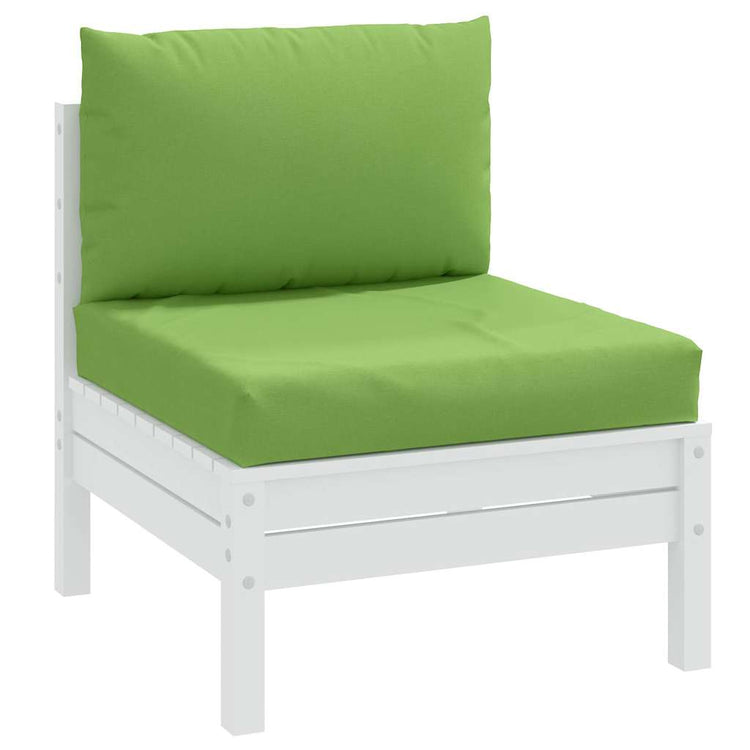Coussins de palette vidaxl 2 St tissu mixte vert