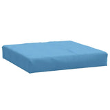 Coussin de palette vidaxl 60x60x10 cm tissu bleu mélangé - afbeelding 2