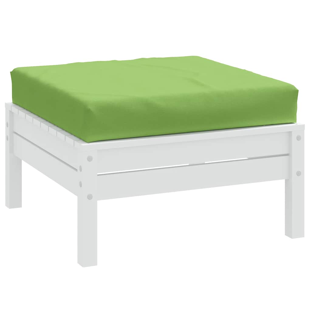 Coussin de palette vidaxl 60x60x10 cm tissu vert mélangé