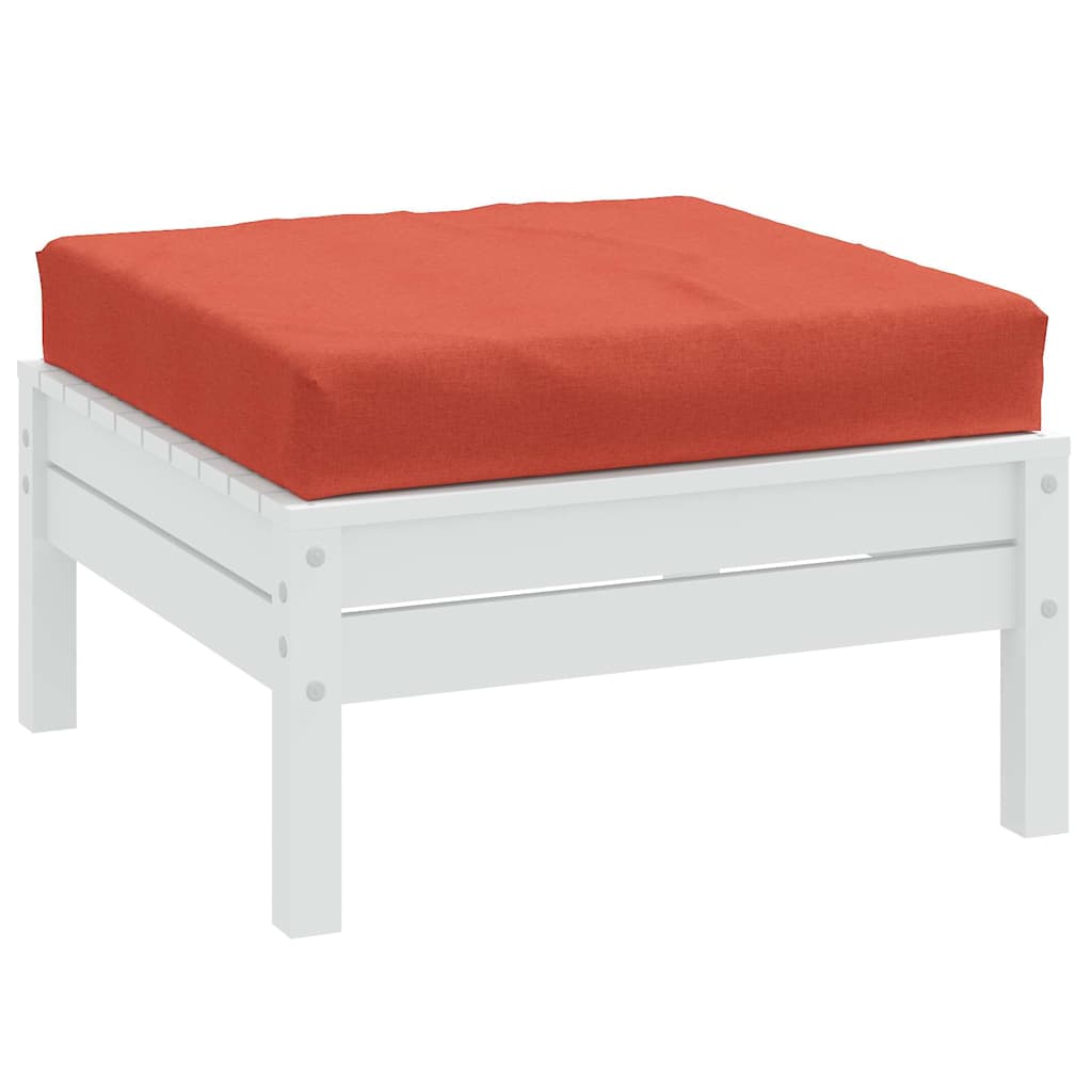 Coussin de palette vidaxl 60x60x10 cm tissu rouge mélangé