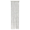 Vidaxx rideau anti-mouches 56x200 cm chenille gris clair et blanc