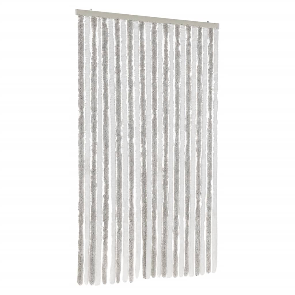 Vidaxl Fly Curtain 100x230 cm CHENILLE GREN ET BLANC