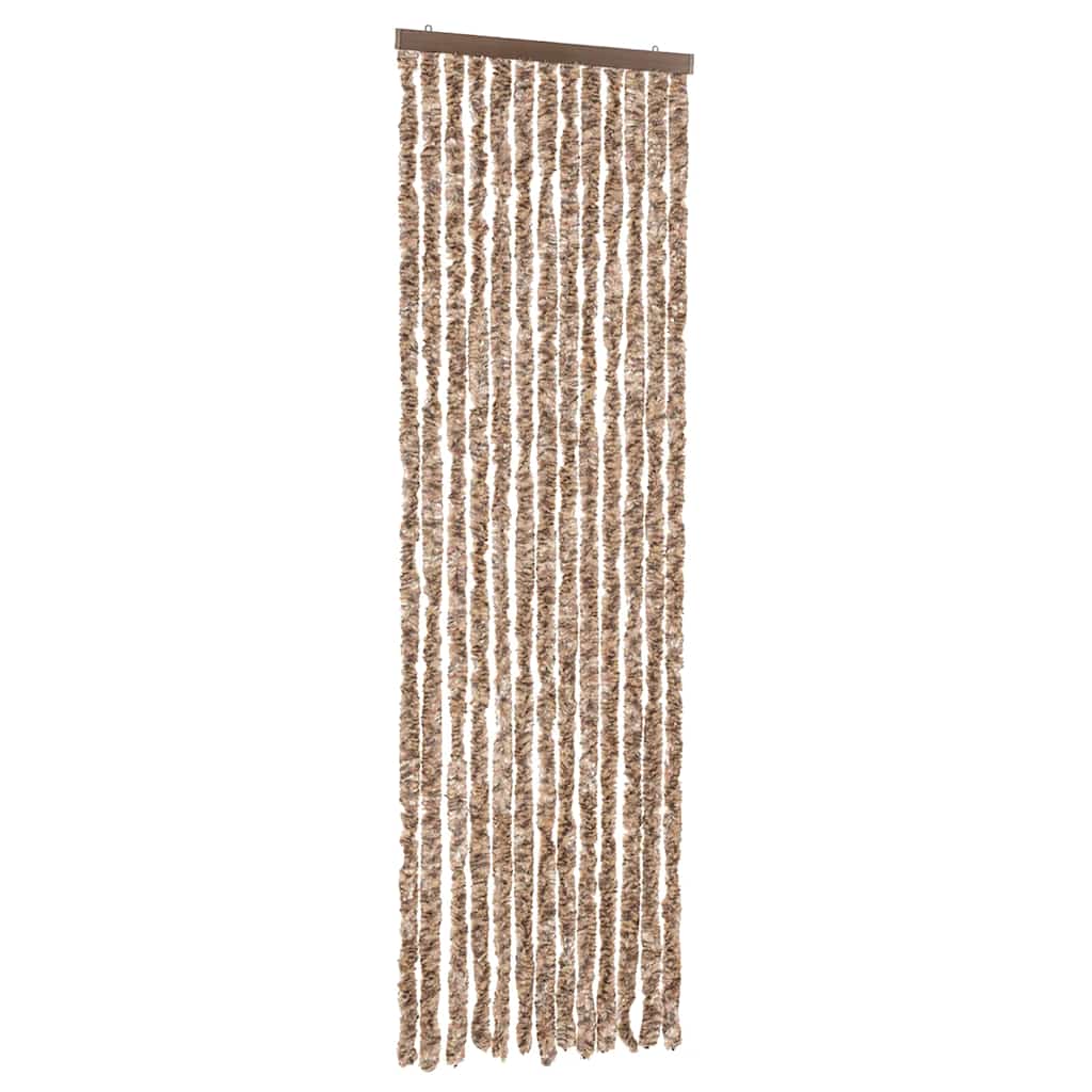 Vidaxl Fly Curtain 56x200 cm CHENILLE BEIGE ET BRORN DOID