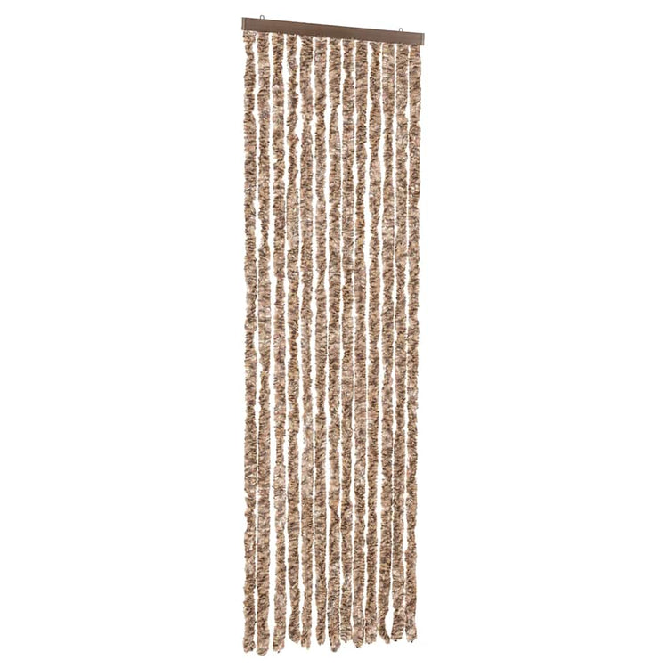 Vidaxl Fly Curtain 56x200 cm CHENILLE BEIGE ET BRORN DOID