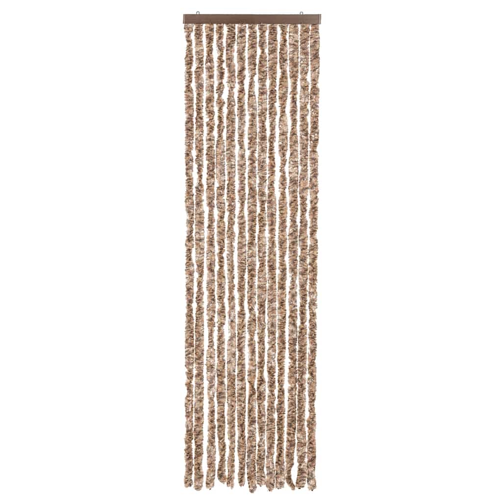 Vidaxl Fly Curtain 56x200 cm CHENILLE BEIGE ET BRORN DOID