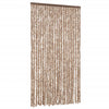 Vidaxl Fly Curtain 100x220 cm CHENILLE BEIGE et BRORN DROK