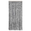 Vidaxl Fly Curtain 90x200 cm CHENILLE GREN ET NOIR ET BLANC