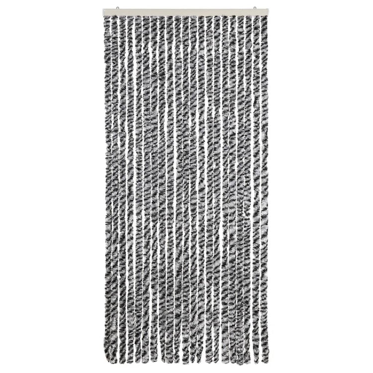 Vidaxl Fly Curtain 90x220 cm CHENILLE GREN ET NOIR ET BLANC