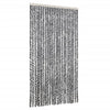 Vidaxl Fly Curtain 100x200 cm CHENILLE GREN ET NOIR ET BLANC