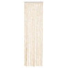 Vidaxl Fly Curtain 56x200 cm CHENILLE BEIGE ET BLANC