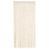 Vidaxl Fly Curtain 90x200 cm CHENILLE BEIGE ET BLANC