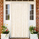 Vidaxl Fly Curtain 100x230 cm CHENILLE BEIGE ET BLANC