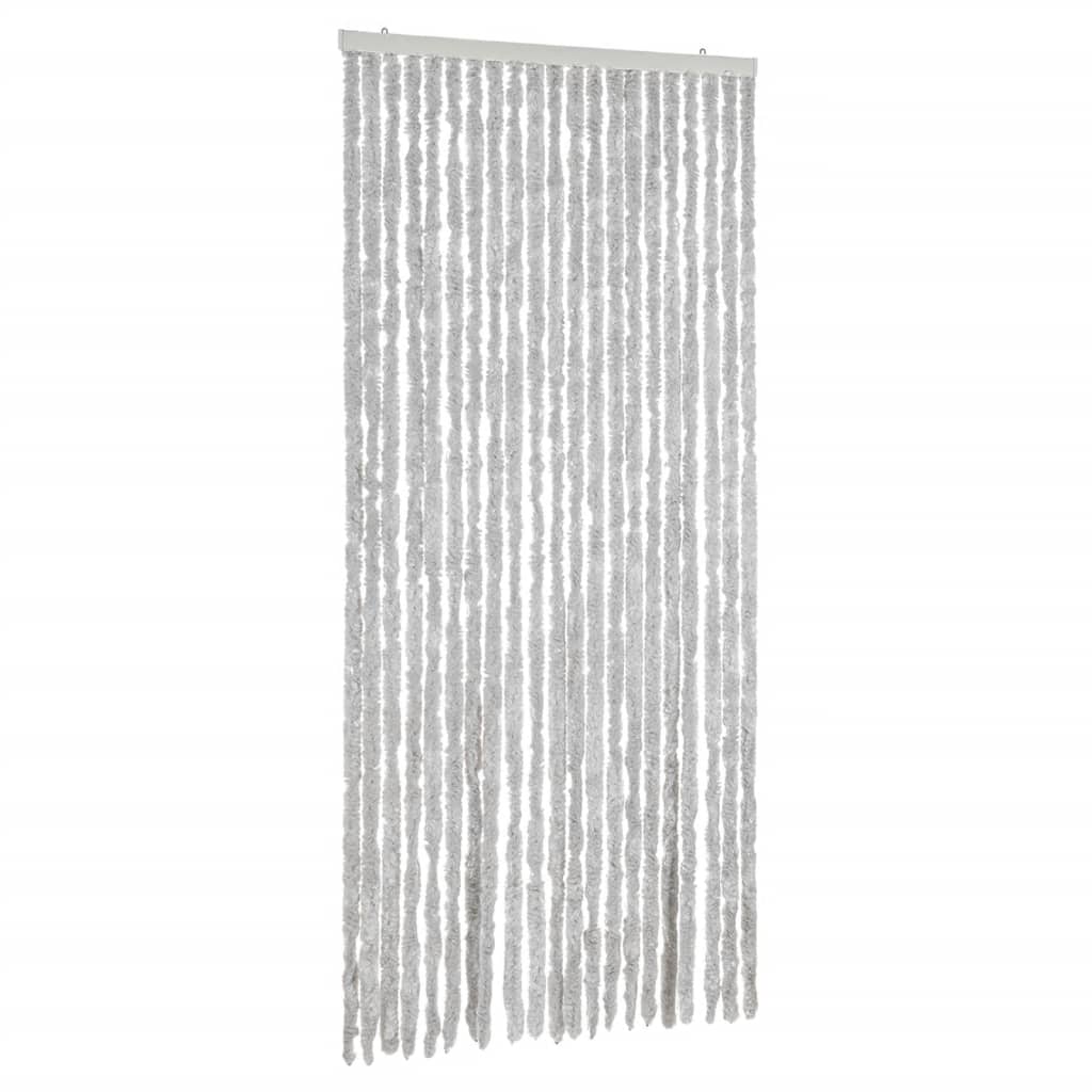 Vidaxl Fly Curtain 90x220 cm CHENILLE GREY